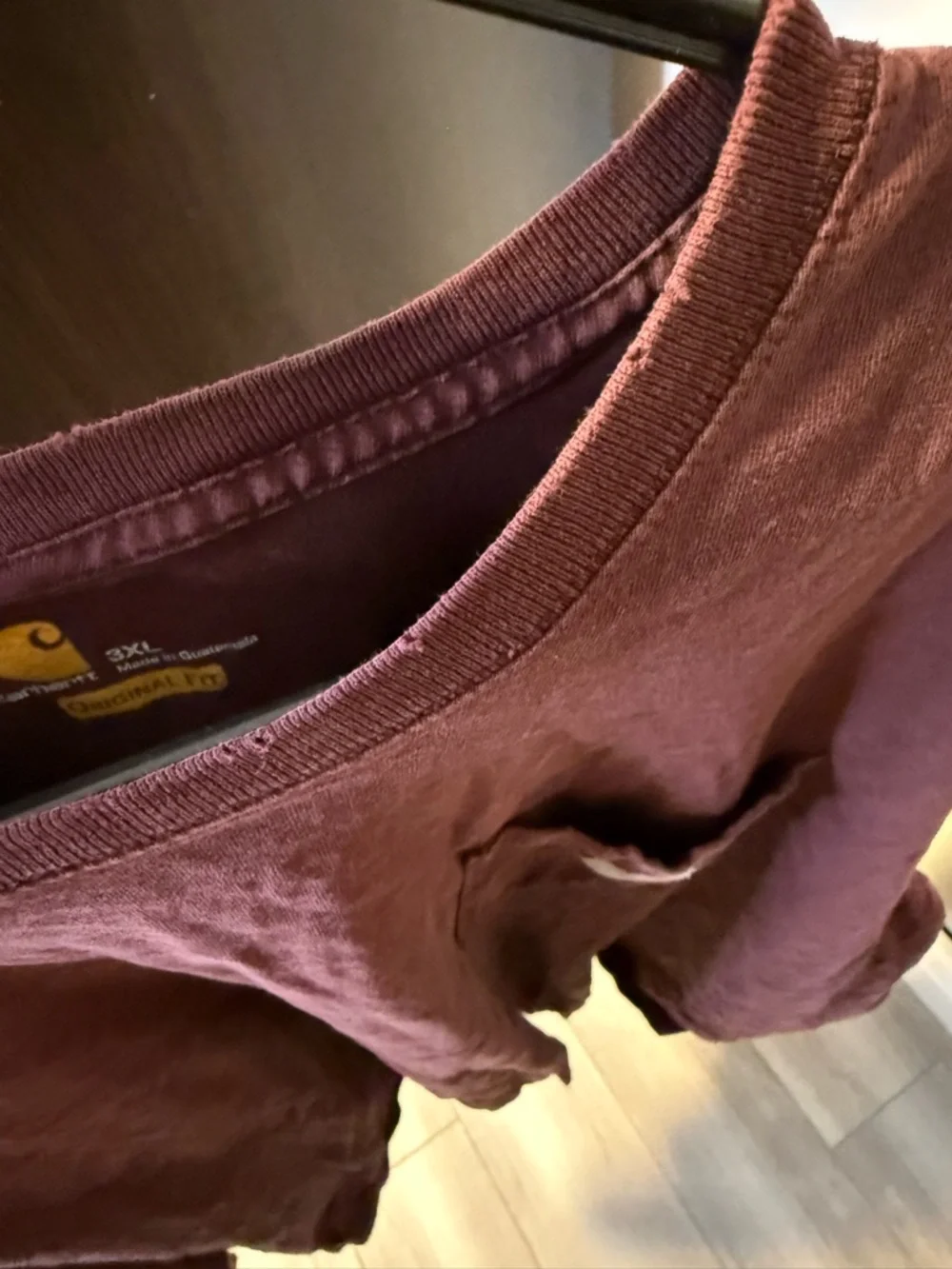 Carhartt Long Sleeve Pocket Tee - Dusty Rose - Picture 5 of 5